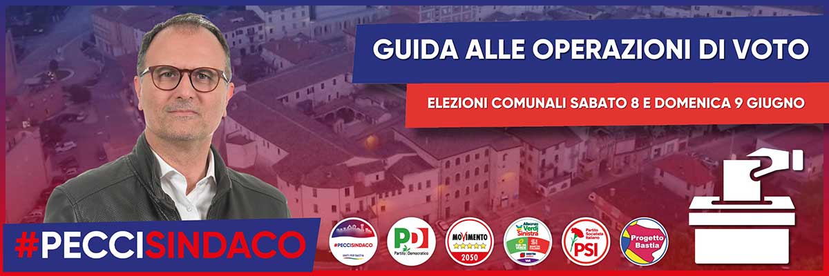 Guida alle operazioni di voto | Erigo Pecci sindaco elezioni comunali Bastia Umbra 2024